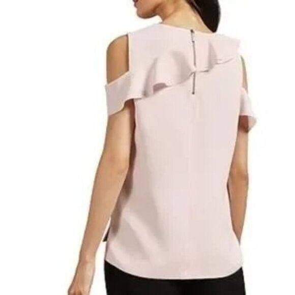 Ted Baker Honourr Sculpted Ruffle Sleeveless Top Pink size 2 Small 6 - Picture 2 of 8
